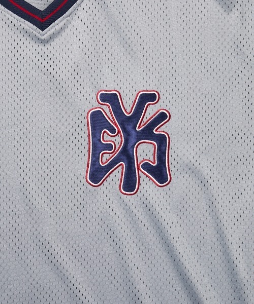YESEYESEE(イエスアイシー)の「Y.E.S Mesh Baseball Tee(Tシャツ/カットソー・メンズ・グレー/ネイビー・S/M/L/XL)」の5枚目の写真