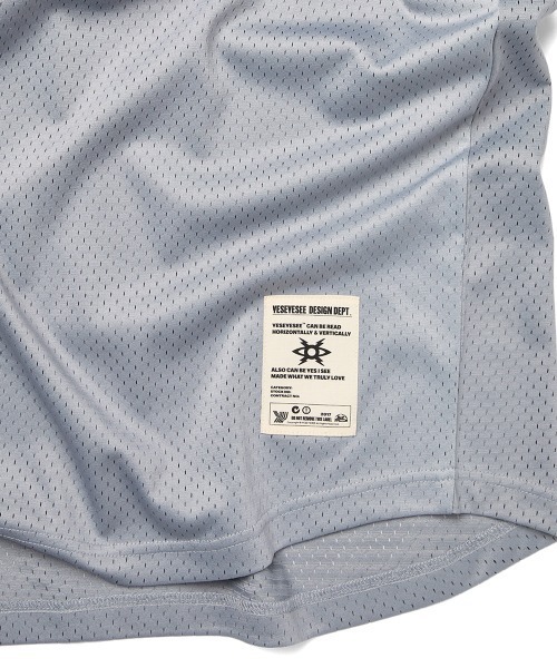 YESEYESEE(イエスアイシー)の「Y.E.S Mesh Baseball Tee(Tシャツ/カットソー・メンズ・グレー/ネイビー・S/M/L/XL)」の7枚目の写真