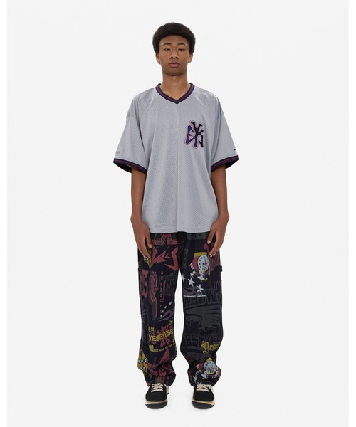 YESEYESEE(イエスアイシー)の「Y.E.S Mesh Baseball Tee(Tシャツ/カットソー・メンズ・グレー/ネイビー・S/M/L/XL)」の8枚目の写真