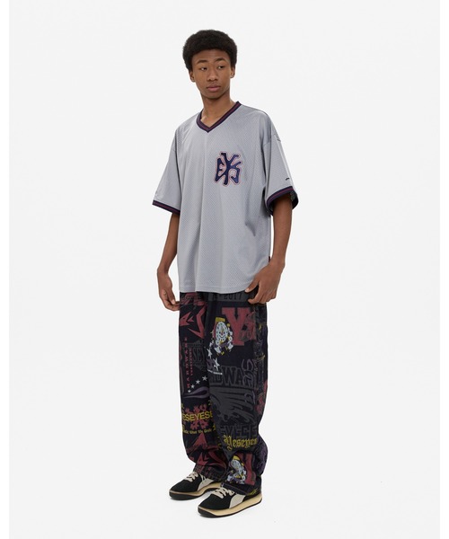 YESEYESEE(イエスアイシー)の「Y.E.S Mesh Baseball Tee(Tシャツ/カットソー・メンズ・グレー/ネイビー・S/M/L/XL)」の9枚目の写真