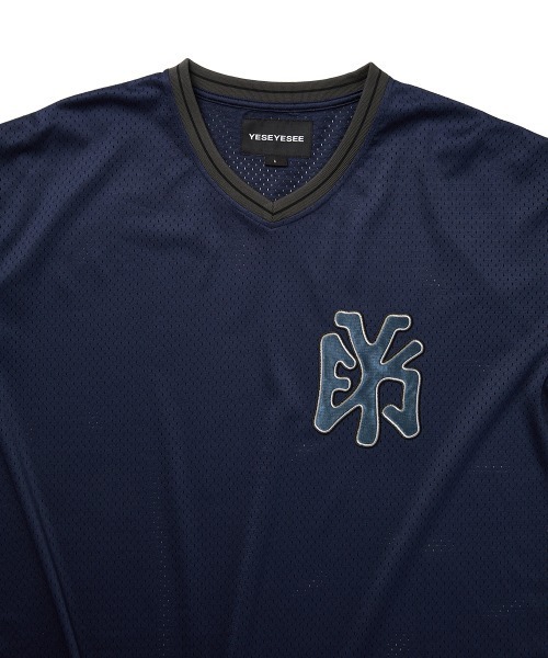 YESEYESEE(イエスアイシー)の「Y.E.S Mesh Baseball Tee(Tシャツ/カットソー・メンズ・グレー/ネイビー・S/M/L/XL)」の13枚目の写真