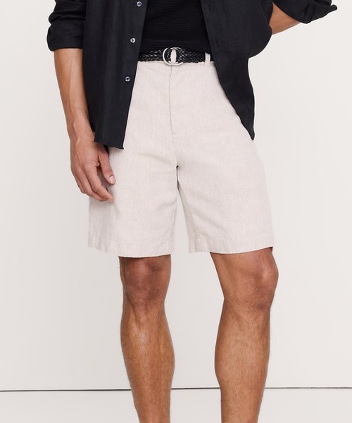 Banana Republic(バナナリパブリック)の「9インチ リネン ショートパンツ(その他パンツ・メンズ・ネイビー/ベージュ/ホワイト・28W/29W/30W/31W/32W/33W/34W)」の3枚目の写真