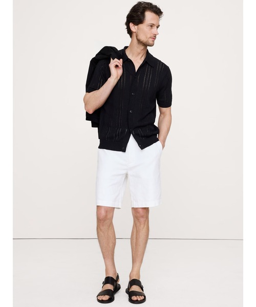 Banana Republic(バナナリパブリック)の「9インチ リネン ショートパンツ(その他パンツ・メンズ・ネイビー/ベージュ/ホワイト・28W/29W/30W/31W/32W/33W/34W)」の4枚目の写真
