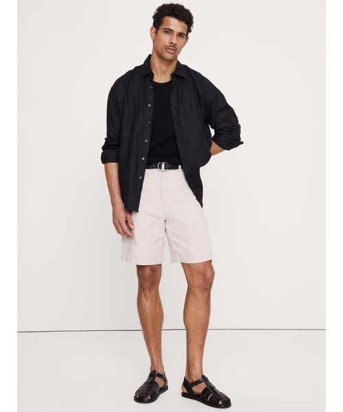 Banana Republic(バナナリパブリック)の「9インチ リネン ショートパンツ(その他パンツ・メンズ・ネイビー/ベージュ/ホワイト・28W/29W/30W/31W/32W/33W/34W)」の5枚目の写真