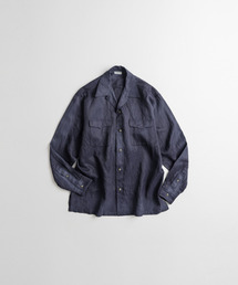 BEHEAVYER（ビヘイビアー）の「WASHED RAYON CAMP COLLAR SHIRTS washed navy（シャツ/ブラウス）」