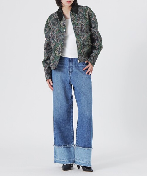 LOVELESS（ラブレス）の「ゴブランワークブルゾン（ブルゾン・レディース・グリーン系その他2・36/34）」の2枚目の写真