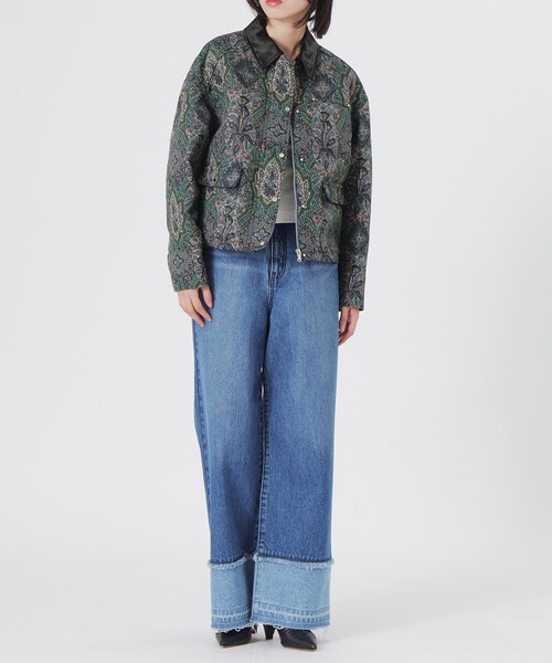 LOVELESS（ラブレス）の「ゴブランワークブルゾン（ブルゾン・レディース・グリーン系その他2・36/34）」の3枚目の写真