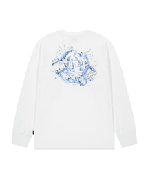 ICE GLOBE LONG SLV TEE white