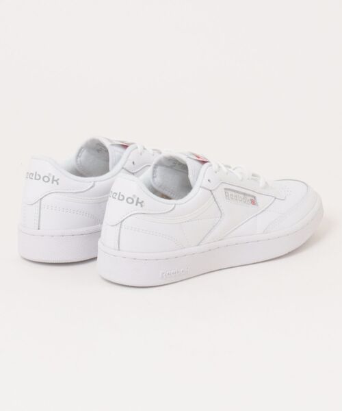 ASBee(アスビー)の「Reebok リーボック CLUB C 85【軽量】メンズスニーカー(クラブシー85) 100050 100000154 ホワイト/シアーグレー(スニーカー・メンズ・ホワイト・29.0cm/28.0cm/27.5cm/27.0cm/26.5cm/26.0cm/25.5cm)」の2枚目の写真