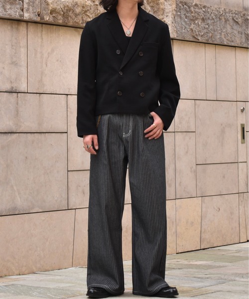 Noen(ノエン)の「ストライプバギージーンズ(デニムパンツ・メンズ・ブラック系その他・MEDIUM/SMALL/LARGE)」の12枚目の写真