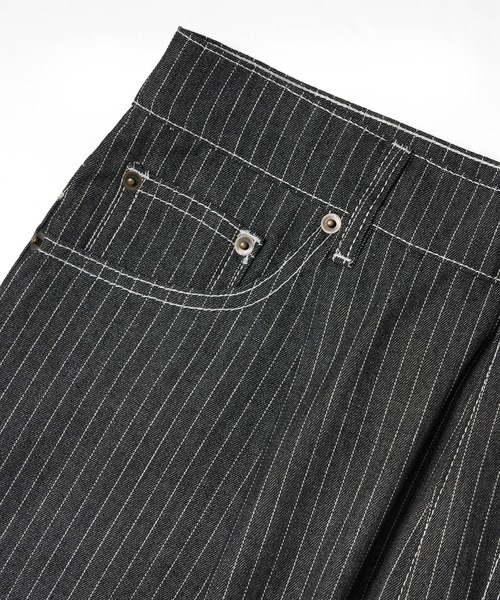 Noen(ノエン)の「ストライプバギージーンズ(デニムパンツ・メンズ・ブラック系その他・MEDIUM/SMALL/LARGE)」の9枚目の写真