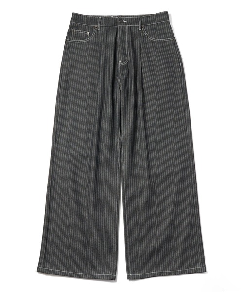Noen(ノエン)の「ストライプバギージーンズ(デニムパンツ・メンズ・ブラック系その他・MEDIUM/SMALL/LARGE)」の2枚目の写真