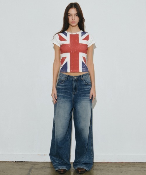 Midnight Move（ミッドナイトムーブ）の「A'GEM/9 × .kom 『MIDNIGHT MOVE/ミッドナイトムーブ』 england t /イングランド Tシャツ（Tシャツ/カットソー・レディース・ホワイト・FREE）」の3枚目の写真