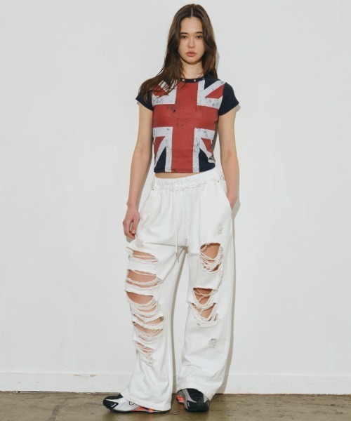 Midnight Move（ミッドナイトムーブ）の「A'GEM/9 × .kom 『MIDNIGHT MOVE/ミッドナイトムーブ』 england t /イングランド Tシャツ（Tシャツ/カットソー・レディース・ホワイト・FREE）」の6枚目の写真