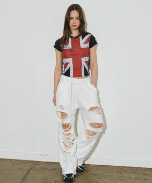 Midnight Move（ミッドナイトムーブ）の「A'GEM/9 × .kom 『MIDNIGHT MOVE/ミッドナイトムーブ』 england t /イングランド Tシャツ（Tシャツ/カットソー・レディース・ホワイト・FREE）」の7枚目の写真