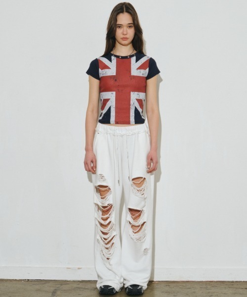 Midnight Move（ミッドナイトムーブ）の「A'GEM/9 × .kom 『MIDNIGHT MOVE/ミッドナイトムーブ』 england t /イングランド Tシャツ（Tシャツ/カットソー・レディース・ホワイト・FREE）」の8枚目の写真