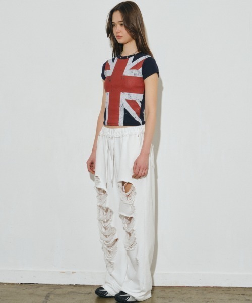 Midnight Move（ミッドナイトムーブ）の「A'GEM/9 × .kom 『MIDNIGHT MOVE/ミッドナイトムーブ』 england t /イングランド Tシャツ（Tシャツ/カットソー・レディース・ホワイト・FREE）」の9枚目の写真