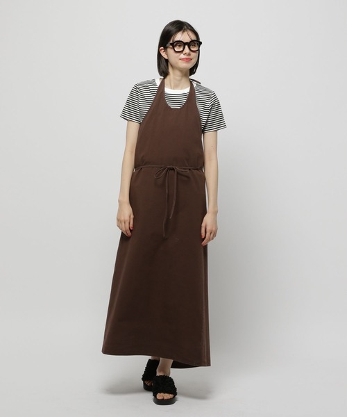 ORCIVAL（オーシバル）の「【ORCIVAL(オーシバル)】ラップエプロンワンピース（ワンピース・レディース・ダークブラウン・FREE）」の2枚目の写真