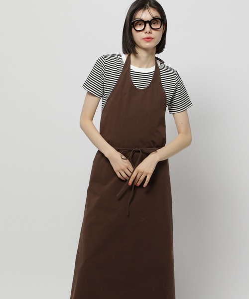 ORCIVAL（オーシバル）の「【ORCIVAL(オーシバル)】ラップエプロンワンピース（ワンピース・レディース・ダークブラウン・FREE）」の4枚目の写真