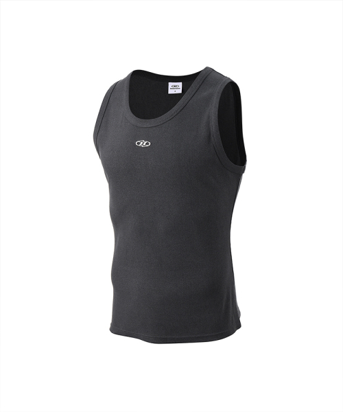 BORN TO WIN（ボーントゥウィン）の「B PENDANT PIGMENT RIBBED SLEEVELESS [CHARCOAL]（Tシャツ/カットソー・メンズ・その他・1/2/4/3）」の2枚目の写真