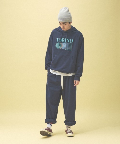Kappa(カッパ)の「≪Kappa×and ST ウェルネスクラブ≫フーディー(パーカー・レディース・インディゴブルー/ネイビー/オフホワイト/ブラウン系その他・LARGE/MEDIUM/SMALL)」の20枚目の写真