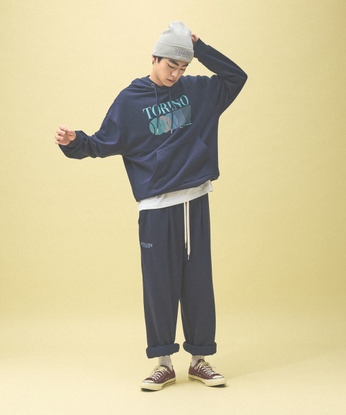 Kappa(カッパ)の「≪Kappa×and ST ウェルネスクラブ≫フーディー(パーカー・レディース・インディゴブルー/ネイビー/オフホワイト/ブラウン系その他・LARGE/MEDIUM/SMALL)」の21枚目の写真