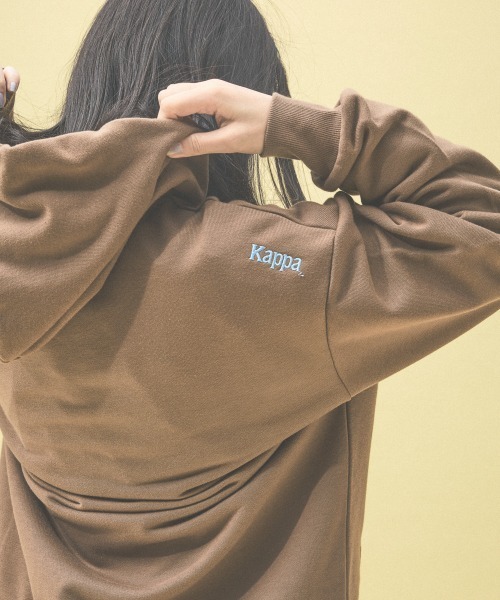 Kappa(カッパ)の「≪Kappa×and ST ウェルネスクラブ≫フーディー(パーカー・レディース・インディゴブルー/ネイビー/オフホワイト/ブラウン系その他・LARGE/MEDIUM/SMALL)」の5枚目の写真