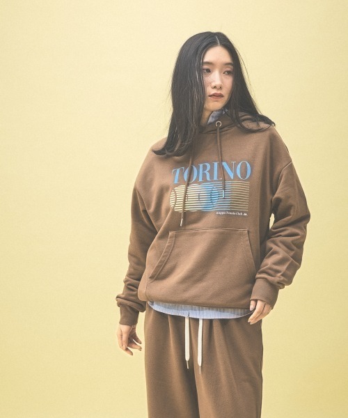 Kappa(カッパ)の「≪Kappa×and ST ウェルネスクラブ≫フーディー(パーカー・レディース・インディゴブルー/ネイビー/オフホワイト/ブラウン系その他・LARGE/MEDIUM/SMALL)」の6枚目の写真