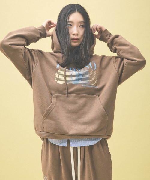 Kappa(カッパ)の「≪Kappa×and ST ウェルネスクラブ≫フーディー(パーカー・レディース・インディゴブルー/ネイビー/オフホワイト/ブラウン系その他・LARGE/MEDIUM/SMALL)」の9枚目の写真