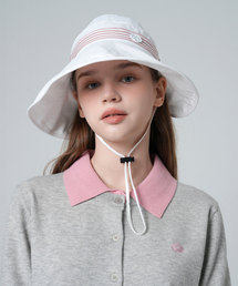 MONBIRDIE GOLF（モンバーディーゴルフ）の「UV遮断リボンバケットハット ホワイト（ハット）」