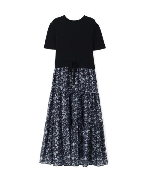 PROPORTION BODY DRESSING(プロポーションボディドレッシング)の「半袖花柄ドッキングニットワンピース / 1216140410(ワンピース・レディース・ネイビー/ブラック・MEDIUM/P/S/SMALL)」の17枚目の写真
