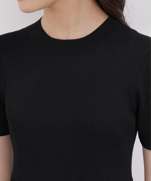 PROPORTION BODY DRESSING(プロポーションボディドレッシング)の「半袖花柄ドッキングニットワンピース / 1216140410(ワンピース・レディース・ネイビー/ブラック・MEDIUM/P/S/SMALL)」の13枚目の写真