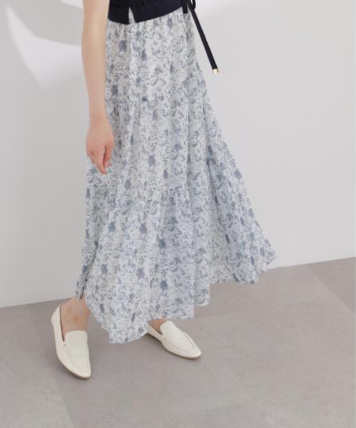 PROPORTION BODY DRESSING(プロポーションボディドレッシング)の「半袖花柄ドッキングニットワンピース / 1216140410(ワンピース・レディース・ネイビー/ブラック・MEDIUM/P/S/SMALL)」の14枚目の写真