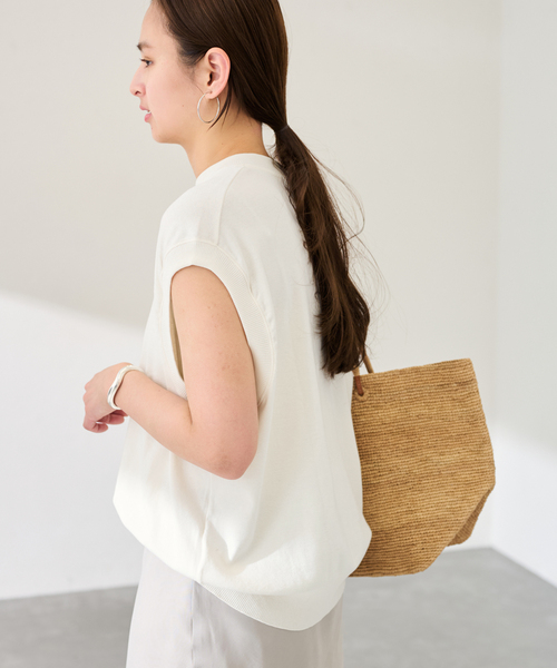 FRAMeWORK（フレームワーク）の「GICIPI/ジチピ BRANZINO（Tシャツ/カットソー・レディース・ブラック/ホワイト/ライトグレー・FREE）」の6枚目の写真