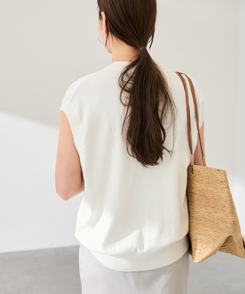 FRAMeWORK（フレームワーク）の「GICIPI/ジチピ BRANZINO（Tシャツ/カットソー・レディース・ブラック/ホワイト/ライトグレー・FREE）」の7枚目の写真