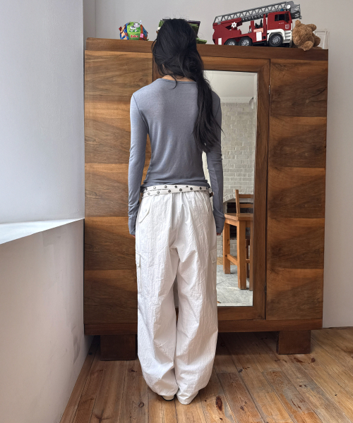DIAGONAL（ダイアゴナル）の「WOOL BASIC TEE (blue)（Tシャツ/カットソー・レディース・その他・FREE）」の7枚目の写真