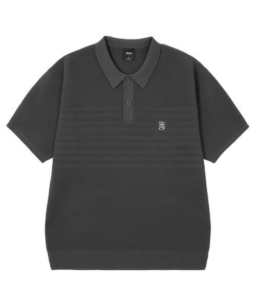 HUF（ハフ）の「MEGABLAST KNIT POLO TOP（ポロシャツ）」 - WEAR