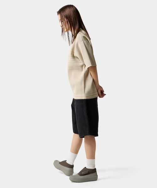 HUF(ハフ)の「MEGABLAST KNIT POLO TOP(ポロシャツ・メンズ・オフホワイト/チャコールグレー/パープル・XL/L/M/S/XXL)」の18枚目の写真