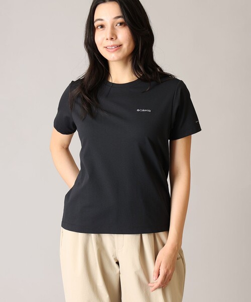 Columbia(コロンビア)の「UVカット Columbia/ ウィメンズ ライトキャニオン ショートスリーブ Tシャツ /コロンビア(Tシャツ/カットソー・レディース・ホワイト/ブラック/パープル・L/S/XL/M)」の1枚目の写真