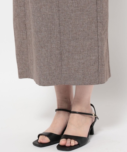 mysty woman（ミスティウーマン）の「フリルブラウスドッキングワンピース 666527（ワンピース・レディース・グレー/ブラウン・FREE）」の18枚目の写真