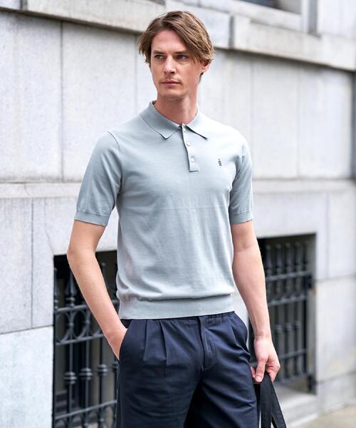 DRESSTERIOR(ドレステリア)の「【ウォッシャブル】コットンシルク混 ニットポロシャツ(ニット/セーター・メンズ・ブラック/グレー/ダークブラウン・94/92/91/90)」の15枚目の写真