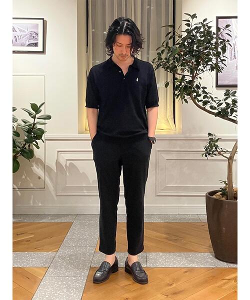 DRESSTERIOR(ドレステリア)の「【ウォッシャブル】コットンシルク混 ニットポロシャツ(ニット/セーター・メンズ・ブラック/グレー/ダークブラウン・94/92/91/90)」の17枚目の写真