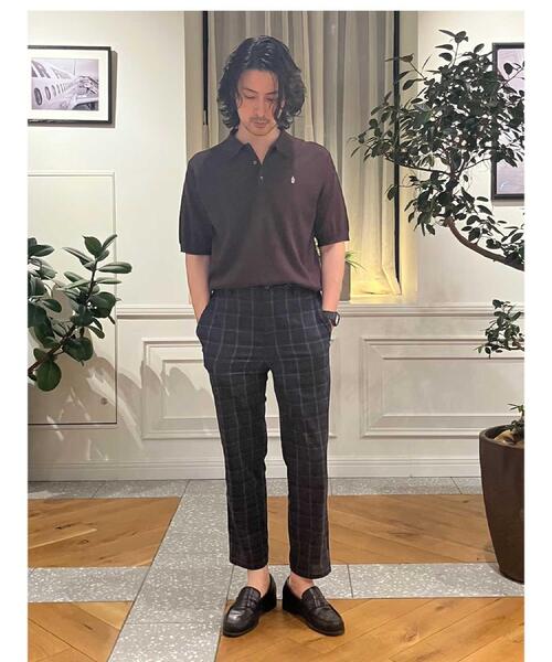 DRESSTERIOR(ドレステリア)の「【ウォッシャブル】コットンシルク混 ニットポロシャツ(ニット/セーター・メンズ・ブラック/グレー/ダークブラウン・94/92/91/90)」の18枚目の写真
