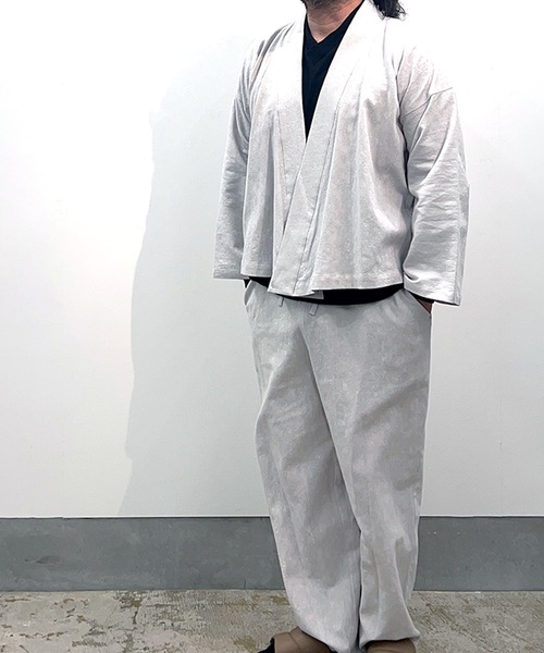和ROBE（ワローブ）の「2026春　和ROBE　/　SAMUE PANTS（その他パンツ・メンズ・ブラック/アイボリー・3/2）」の4枚目の写真