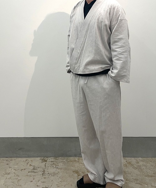 和ROBE（ワローブ）の「2026春　和ROBE　/　SAMUE PANTS（その他パンツ・メンズ・ブラック/アイボリー・3/2）」の5枚目の写真