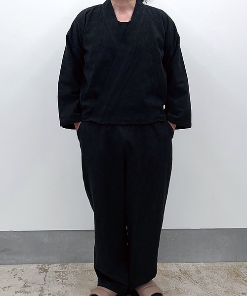 和ROBE（ワローブ）の「2026春　和ROBE　/　SAMUE PANTS（その他パンツ・メンズ・ブラック/アイボリー・3/2）」の6枚目の写真