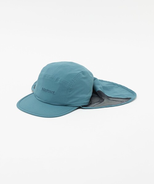 MARMOT(マーモット)の「<Marmot>リップストップ サンシェードジェット キャップ / キッズ(キャップ・キッズ・ターコイズブルー系/ブラック・FREE)」の1枚目の写真