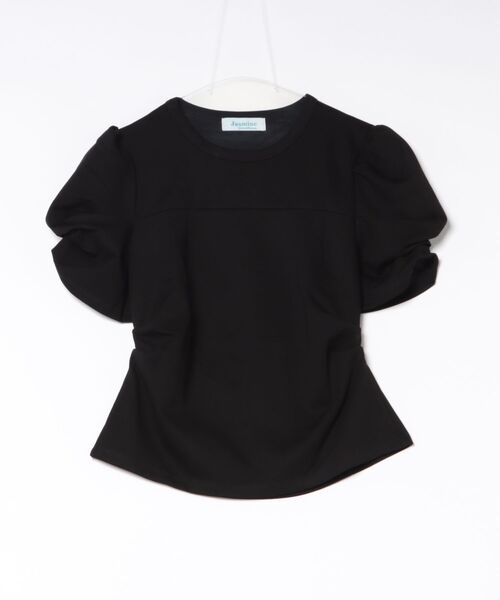 Jasmine Grandiflorum(ジャスミングランディフローラム)の「【Jasmine】パワショル切り替えTシャツ(Tシャツ/カットソー・レディース・ブルー/ブラック/アイボリー・FREE)」の6枚目の写真