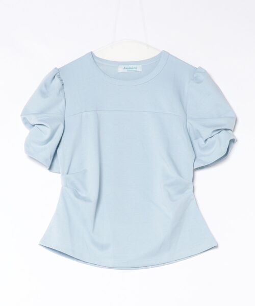 Jasmine Grandiflorum(ジャスミングランディフローラム)の「【Jasmine】パワショル切り替えTシャツ(Tシャツ/カットソー・レディース・ブルー/ブラック/アイボリー・FREE)」の7枚目の写真