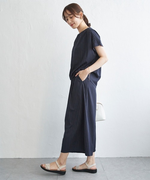 IKKA LOUNGE(イッカラウンジ)の「【セットアップ対応】GOKU楽冷感スリットガウチョ(その他パンツ・レディース・ブラック/ネイビー/モカ・M/L/S)」の12枚目の写真